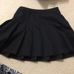 Black pleated skirt